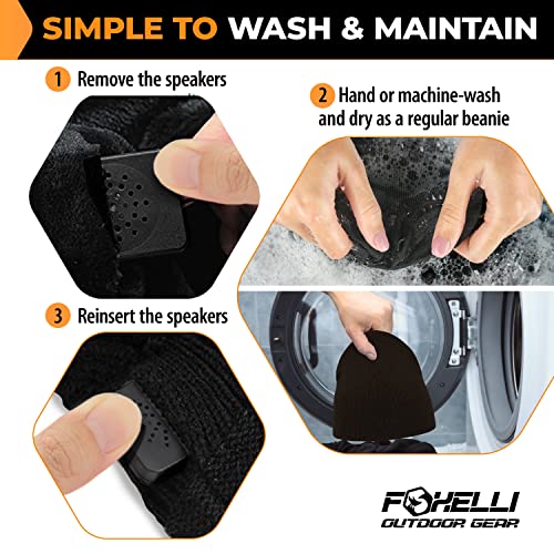 Foxelli Bluetooth Beanie - Wireless Headphones for Men & Women