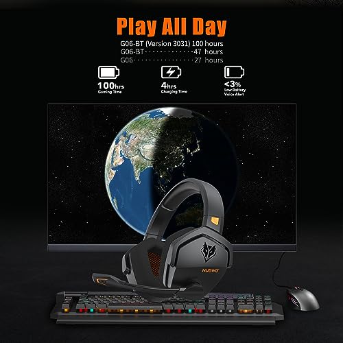 NUBWO G06 Dual Wireless Gaming Headset for Multiple Platforms