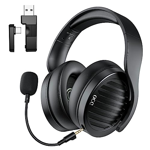 Wireless Dual Gaming Headset with Detachable Mic - White