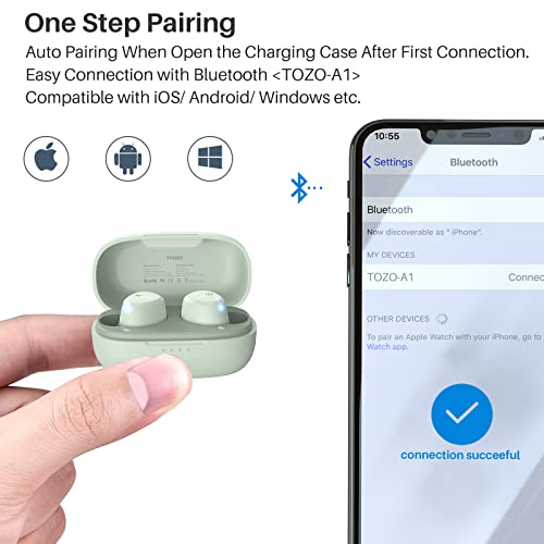 TOZO A1 Mini Wireless Bluetooth Earbuds, Green