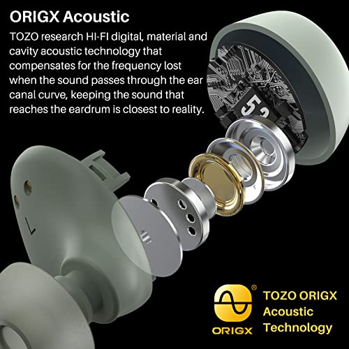 TOZO A1 Mini Wireless Bluetooth Earbuds, Green