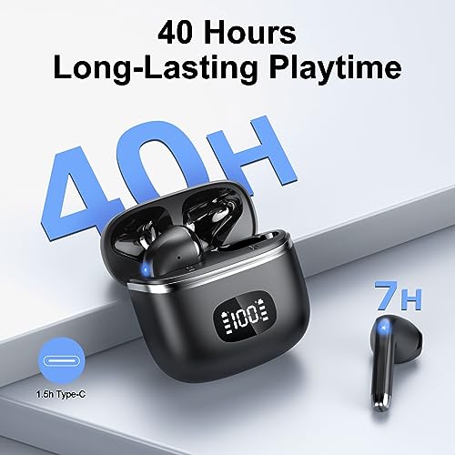 Bass Stereo Wireless Earbuds with LED Power Display