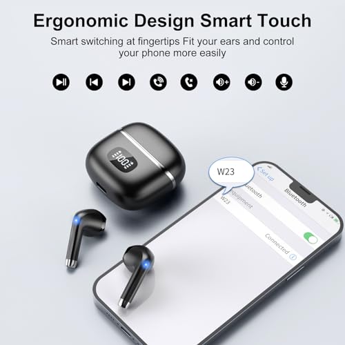 Bass Stereo Wireless Earbuds with LED Power Display