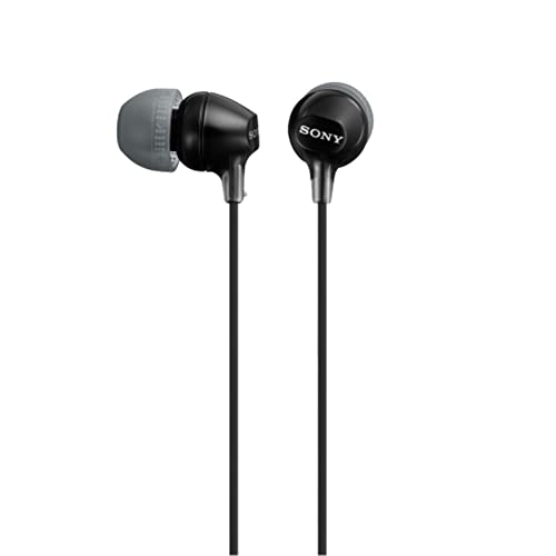 Black Sony in-Ear Earbud Headphones, Model: MDREX15LP/B