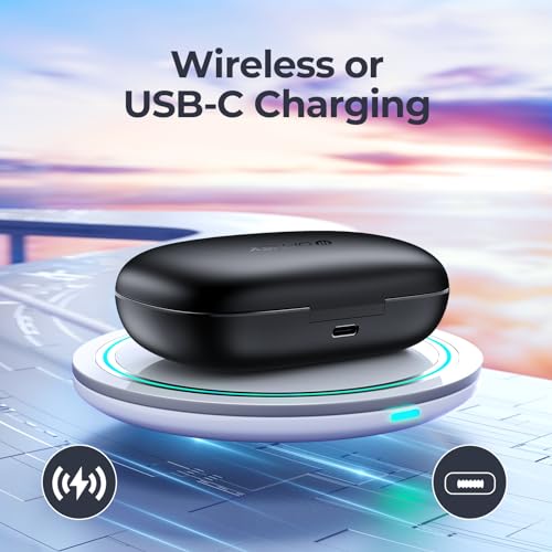 Wireless Bluetooth Earbuds with 90 Hrs Playtime & Charging Case