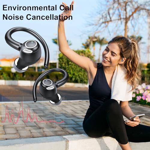 Csasan Wireless Earbuds Sport Headphones with Deep Bass