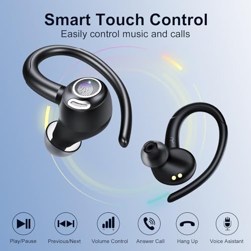 Csasan Wireless Earbuds Sport Headphones with Deep Bass