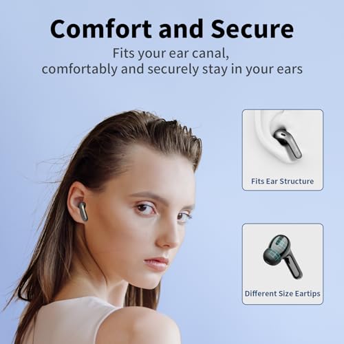 TAGRY Bluetooth Headphones True Wireless Earbuds Sports Mic