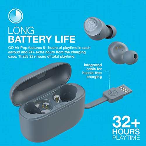 JLab Go Air Pop True Wireless Earbuds, Slate