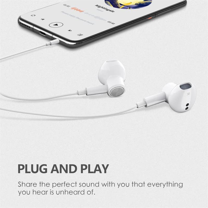 Apple MFi Certified 2 Pack Wired Earbuds
