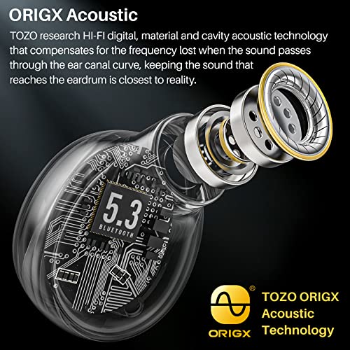 TOZO T6 True Wireless Earbuds Bluetooth 5.3 Earphones