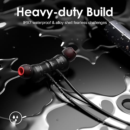 Rythflo Bluetooth Earbuds - IPX7 Sweatproof, Deep Bass