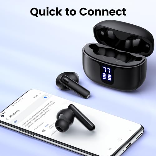 IPX7 Waterproof Wireless Earbuds with 68H Playtime