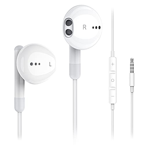 Kimwood Wired Earbuds with Microphone, HiFi Stereo