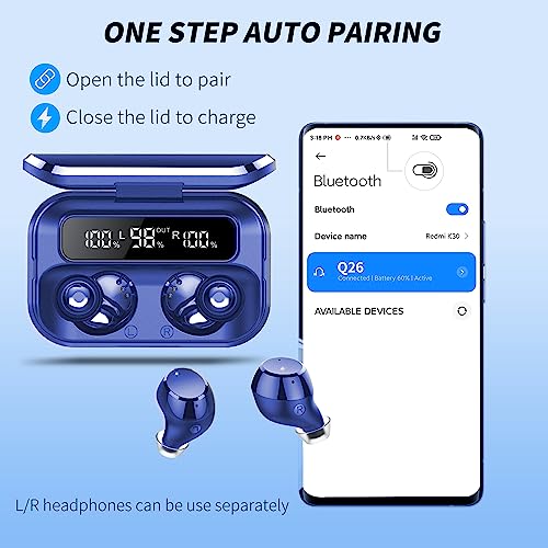 LED Power Display Wireless Bluetooth Earbuds IPX7 Waterproof