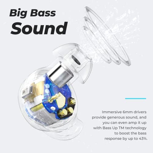 Wireless Bluetooth Earbuds with Touch Control and Mic