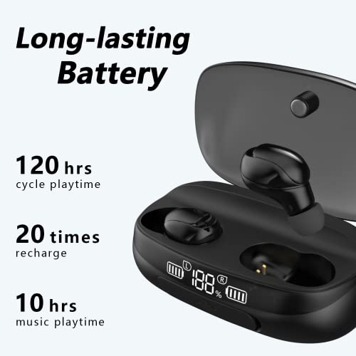 Wireless Bluetooth Earbuds with Touch Control and Mic