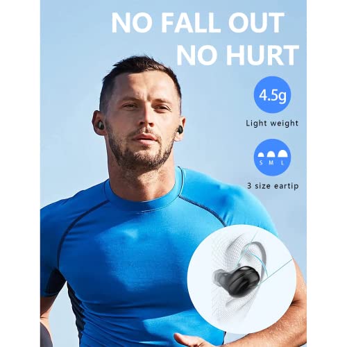 Wireless Bluetooth Earbuds with Touch Control and Mic