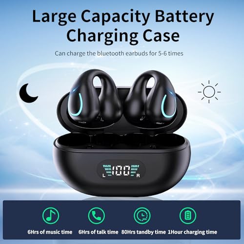Bone Conduction Wireless Headphones with Charging Case