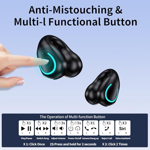 Bone Conduction Wireless Headphones with Charging Case