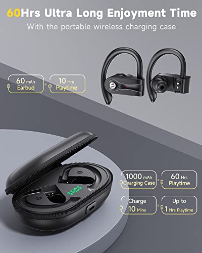Wireless Bluetooth Headphones with Noise Cancelation and Clear Call