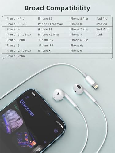 Apple Earbuds with Microphone and Volume Control, 2 Pack