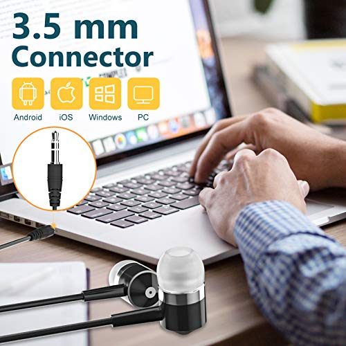 Bulk pack of 10 colorful earphones for multiple devices