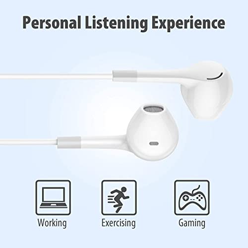 5-Pack Earbuds Headphones with Heavy Bass Stereo