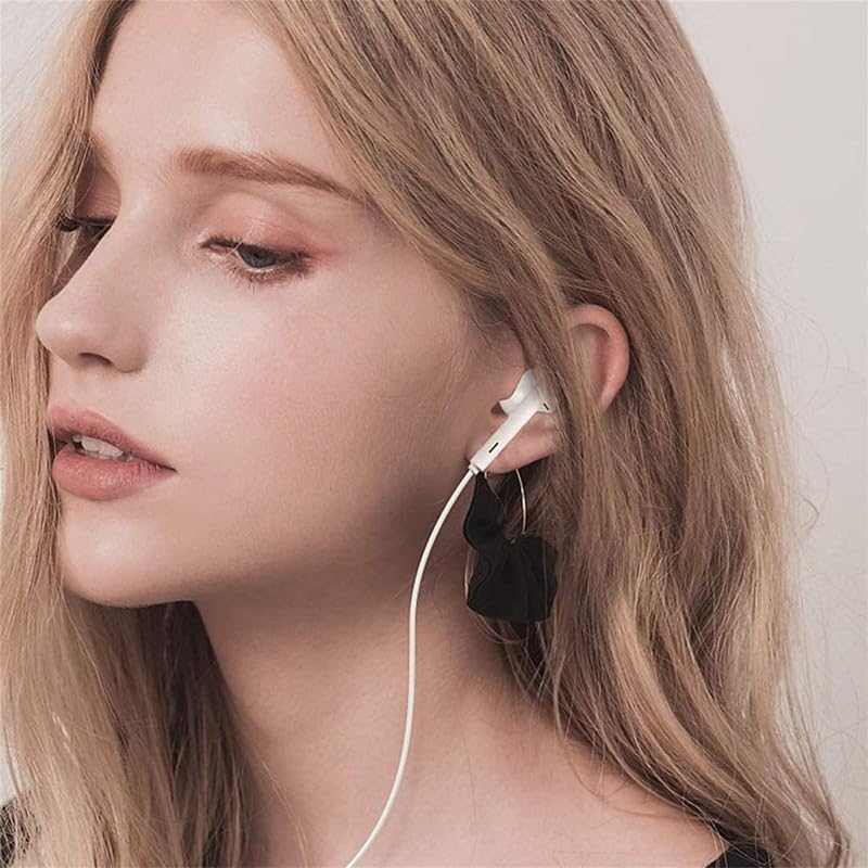 Apple MFi Certified Wired Earbuds with Mic & Volume Control for iPhone
