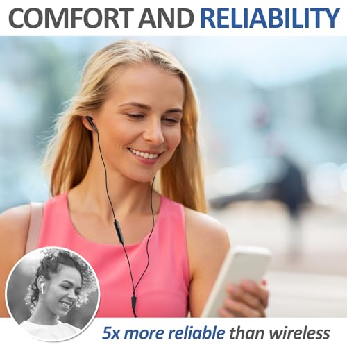 LUDOS FEROX Wired Earbuds with Microphone and Noise Isolation