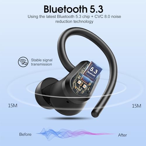 2023 Wireless Earbuds with Dual LED Display, IP7 Waterproof