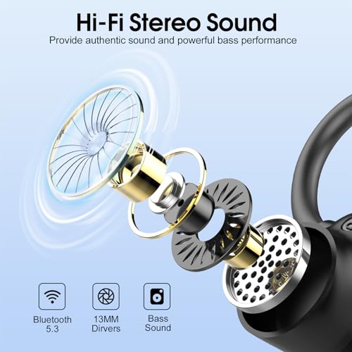 2023 Wireless Earbuds with Dual LED Display, IP7 Waterproof