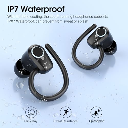 2023 Wireless Earbuds with Dual LED Display, IP7 Waterproof