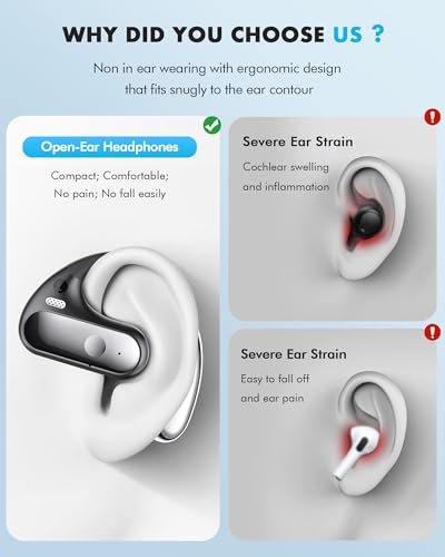 Wireless Open-Ear Headphones for Ultimate Comfort and Sound