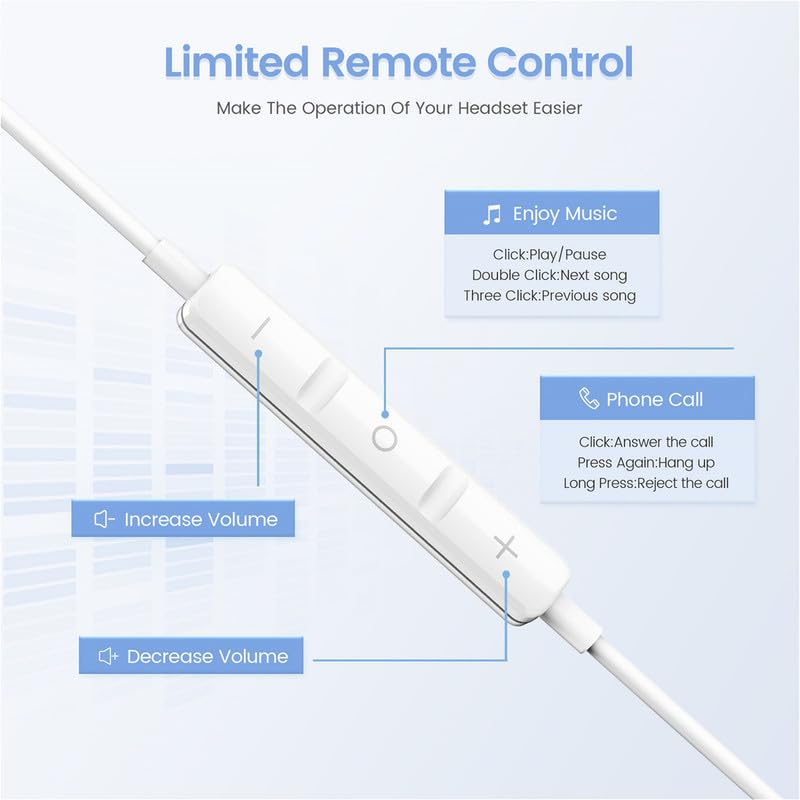 Apple Wire Earbuds with Microphone & Volume Control