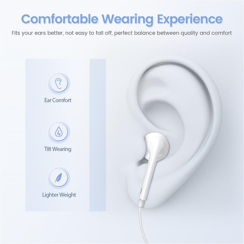 Apple Wire Earbuds with Microphone & Volume Control