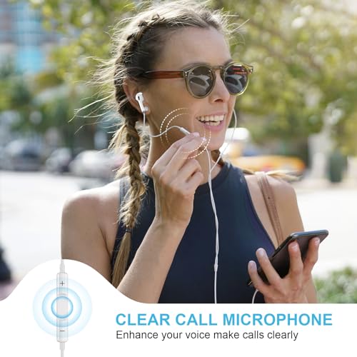 Dual Apple Earbuds with Mic for HiFi Stereo