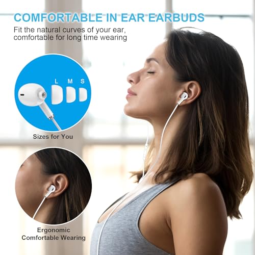 Dual Apple Earbuds with Mic for HiFi Stereo
