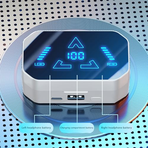 Wireless Bluetooth Earbuds with Digital Display Charging Case