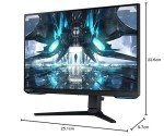 SAMSUNG 28" Odyssey G70A Gaming Computer Monitor, 4K UHD LED Display, HDR 400, 144Hz, G-Sync and FreeSync Premium Support, Front Light Panels, LS28AG700NNXZA, Black