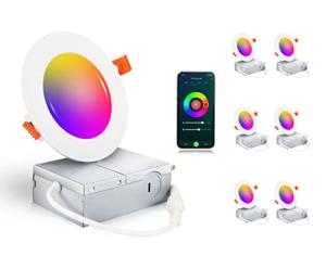 Smart WiFi LED Color Changing Recessed Lights