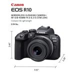 Canon EOS R10 Mirrorless Camera with 18-45mm Lens