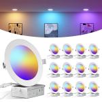 Smart Color-Changing Recessed Lights with Alexa Compatibility