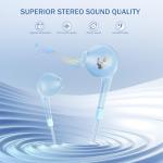 5-Pack Jogteg Earbuds with Mic - Powerful Stereo Bass