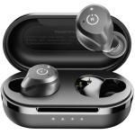 TOZO NC9 Hybrid Active Noise Cancelling Earbuds, Matte Black