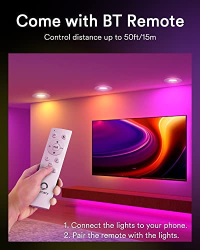 Lumary Smart LED Can Lights 5/6 Inch, Smart Recessed Lighting RGB Color Changing, Recessed Light Fixtures 13W 1100LM Work with Alexa/Google Assistant/SmartThings 4 Pack