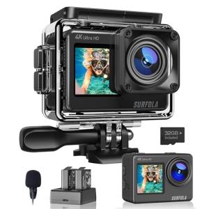 Waterproof 4K Action Camera with Accessories