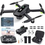 TENSSENX Foldable GPS Drone with 4K UHD Camera for Adults, TSRC Q5 Quadcopter with Brushless Motor, Auto Return, Follow Me, Circle Fly, Waypoint Fly, Beginner Mode, Headless Mode, 52 Mins Long Flight