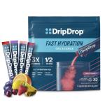 32 Pack DripDrop Electrolyte Powder - 4 Flavors