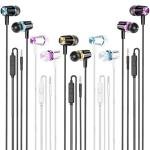 5 Pack Rayleigh Wired Earbuds with Microphone